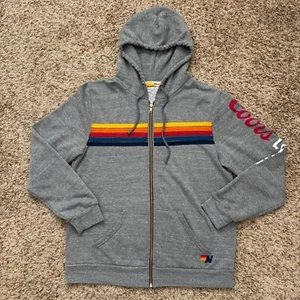 Aviator Nation Exclusive Coors Light Full Zip Hoodie XL grau Sweatshirt Logo - Bild 1 von 12