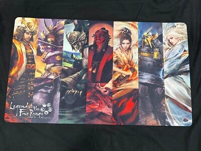 Jogo de cartas Legend of the Five Rings L5R LCG Playmat Clan Champions - Não usado - Imagem 1 de 2