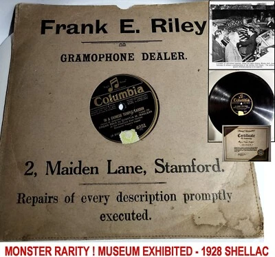 Disco Raro di Q. Maclean in a Chinese Temple - Columbia 1928 - Esposto In Museo! - Imagen 1 de 4