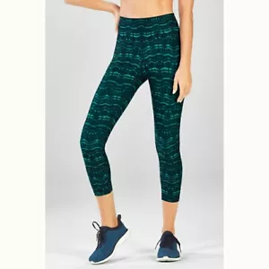 Fabletics High Waisted Printed Capri Small NWT - Picture 1 of 10