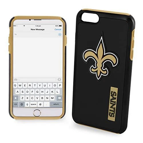 FOCO NFL New Orleans Saints Hybrid Case for iPhone 8+, 7+, 6+, 6S+ (5.5") - Image 1 of 1