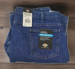 Dickies Relaxed Fit 6 Pocket Work Blue Jeans Double Knee Herren Gr. 42x34 - Bild 1 von 12