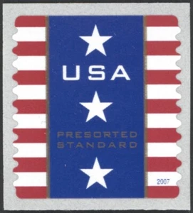 2007 US Scott #4157 - (10¢) Patriotic Banner Coil Single - Mint NH - Picture 1 of 1