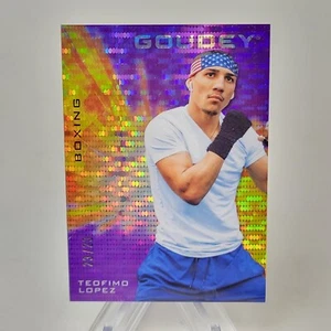 2021 Upper Deck Goodwin Champions Teofimo Lopez Goudey Purple Pulsar 23/23 - Picture 1 of 10
