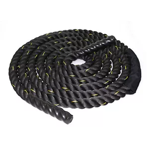 Strength Training Crossfit 1.5" HD Poly Battle Rope WOD Exercises Workout 30ft - Picture 1 of 4