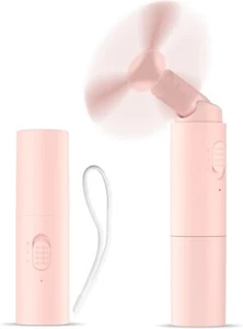 Handheld Fan Rechargeable Portable 3000mAh Battery Eyelash Indoor Outdoor Travel - Picture 1 of 6