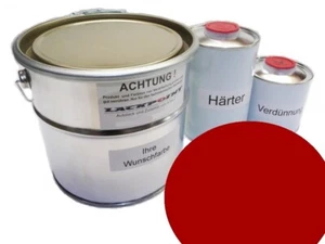 7 Liter Set 2K Autolack geeignet für Fiat 168F Rosso Speed kein Wasserlack Rot - Picture 1 of 2