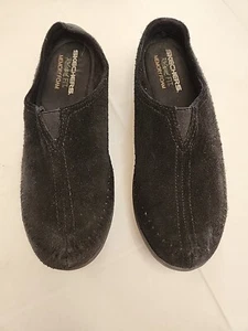 Schwarze Wildleder Slipper/Pantoletten/Clogs von Skechers, Größe 8 1/2 - Bild 1 von 5
