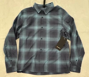 Lululemon Brushed Woven Overshirt Mens Size M Button Up VPIR Blue - Picture 1 of 2