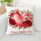 Cushion Cover Comfortable Touch Decorative Love Letter Printing Throw Pillow