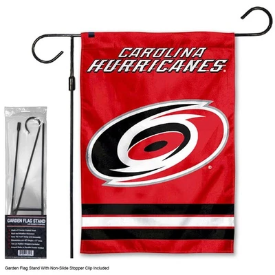 Carolina Hurricanes Garden Flag and Pole Stand - Image 1 of 4