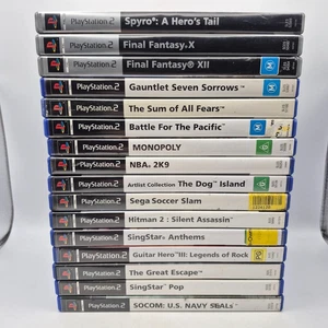Playstation 2 Video Game x 16 Bundle PS2 Lot PAL - Final Fantasy, Spyro, Hitman - Picture 1 of 17