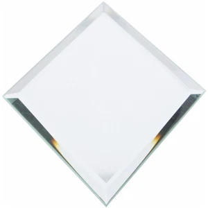 Plymor 4" x 6" Diamond-Shaped, 3mm Thick Beveled Glass Mirror - Picture 1 of 2
