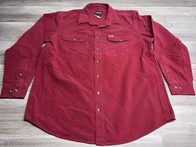 Vintage Gander Mountain Mens Red Chamois Flannel Shirt Size Large Tall Outdoors - Image 1 of 4
