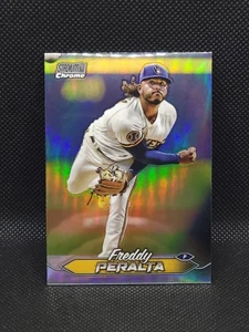 2024 Topps Stadium Club Chrome Refractor Freddy Peralta #140 Milwaukee Brewers - Bild 1 von 2