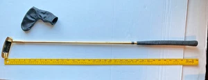 Mopar Chrysler Emblem Gold Plate Golf Club Putter Town Country Dodge Plymouth - Picture 1 of 7