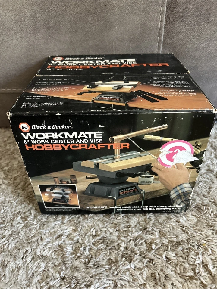 Vintage Black & Decker 8” Workmate Work Center &Vice Hobby Crafter 79-025 UNOPEN - Image 1 of 4