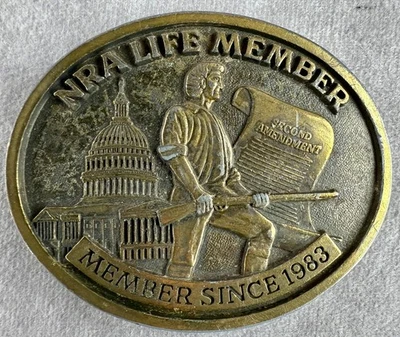 NRA Life Member Since 1983 Second Amendment *Damaged See Photos - Image 1 of 4
