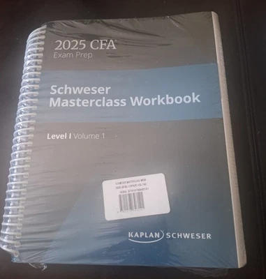 Kaplan Schweser CFA Level 1 2025 Brand New Masterclass Bundle - Image 1 of 4