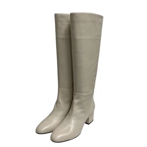 Sergio Rossi Stiefel Damen Größe 37,5 Elfenbein Leder - Bild 1 von 9