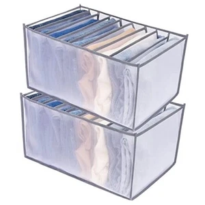 Upgraded Wardrobe Clothes Organizer 2PCS, Drawer Dividers for Clothes, Drawer - Picture 1 of 7