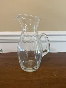 Large Clear Glass Juice/Water Pitcher - Picture 1 of 7