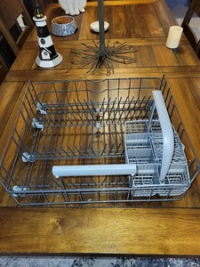 PERFECT CONDITION NO RUST asko Dishwasher Lower Rack 489454 With Basket 428811 - Picture 1 of 2