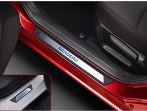 Cubierta de placa de moldura de umbral de puerta cromada para Dacia SANDERO 4 piezas - Imagen 1 de 4