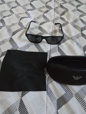 EMPORIO ARMANI EA4243 Matte Black Men's Sunglasses New - Image 1 of 4