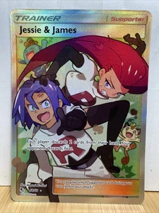 Pokémon Hidden Fates Jesse & James Full Art Foil Card 68/68 Ultra Rare - Picture 1 of 2