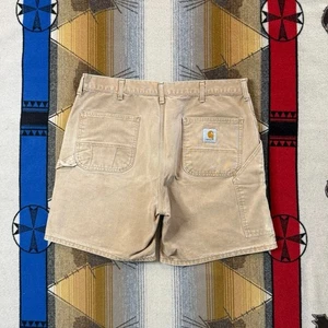 Vintage 90s Men’s Carhartt Carpenter Canvas Shorts Size 38 USA Made WU1906 - Picture 1 of 9