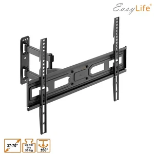 EasyLife Support Mural Pour TV 37 – 70 Pouces, À 35kg, Pivotant Inclinable, Vesa - Bild 1 von 9