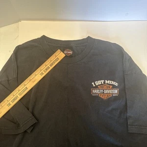 Harley Davidson, Mens Faded Black Shirt Sized XXL Fingerlakes Cayuta NY - Picture 1 of 4