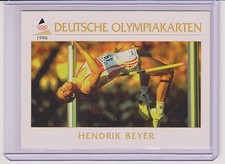 1996 DEUTSCHE OLYMPIAKARTEN ~ HENDRIK BEYER OLYMPIC CARD #61 ~ HIGH JUMP