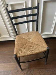 OTTO Gio Ponti GERDAU Chair Italy Ladder Back Superleggera Rush Wood - Picture 1 of 17