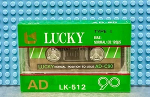 LUCKY AD 90 TYPE I BLANK CASSETTE TAPE (1) (SEALED) - Picture 1 of 3
