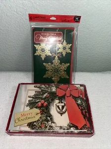 Vintage Christmas Cards Hallmark Kmart New Old Stock - Picture 1 of 6