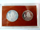 COOK ISLAND 1973 PROOF SET OF 2 SILVER COINS 7 1/2 DOLLARS & 2 1/2 AUSTRALIA