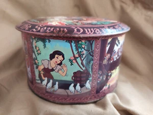 vintage : Boite à bonbons Blanche Neige et les 7 nains - Walt Disney 1970 - Photo 1/4