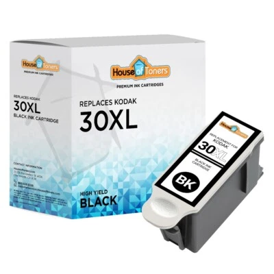 1PK 30XL Black Ink Cartridge for Kodak ESP C310 Hero 5.1 ESP 1.2 3.2 Printer - Image 1 of 2