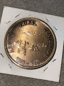 Vintage 1868-1968 Navajo Centennial Medal Token 39mm - Picture 1 of 2