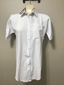 Coeur de Vague WHITE button up blouse  NWT short sleeve Small - Picture 1 of 4