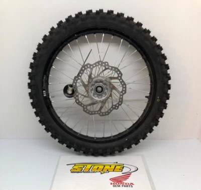 NEW 2018-2025 BLACK HONDA CRF450R CRF250R FRONT WHEEL TIRE DUNLOP DID 80/100-21 - Imagem 1 de 4