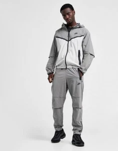 Nike Tech Woven Men's Full Tracksuit Set Jacket and Pants ‘Light Iron Ore’ Small - Picture 1 of 14