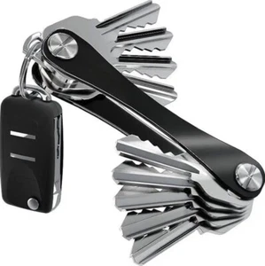 1er-Pack Aluminium Schlüsselhalter Organizer - Kompakter Clip Schlüsselanhänger Tasche Ordner - Bild 1 von 6