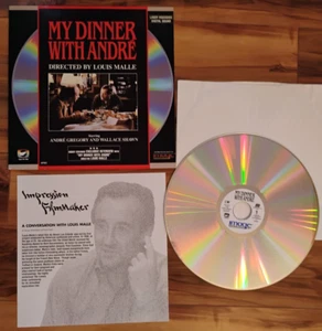 My Dinner With Andre Laserdisc Complete Near Mint - Picture 1 of 2