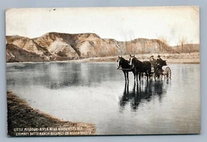 BILLING CO. ND LITTLE MISSOURI RIVER ANTIKE POSTKARTE - Bild 1 von 2