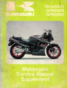 OEM Genuine Kawasaki Dealer Service/Repair Manual Ninja ZX500 ZX600 600R 1988 - Bild 1 von 2