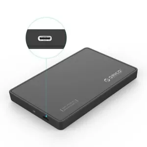 ORICO 2.5 Inch USB 3.1 Type C HDD/SSD Enclosure Caddy Case UASP SATA III 6Gbps - Picture 1 of 8