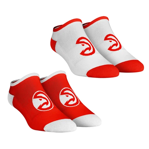 Women's Rock Em Socks Atlanta Hawks Core Team 2-Pack Low Cut Ankle Sock Set Cover